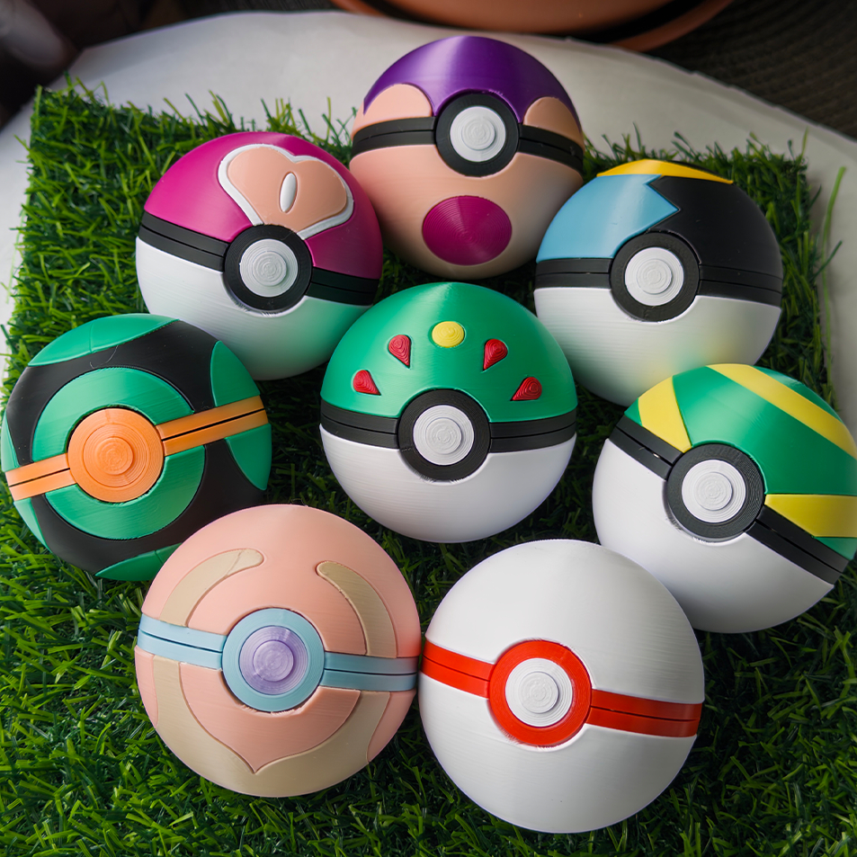 Pokébola Rara Abre e Fecha com Ímã - Pokemon Pokeball Decoração