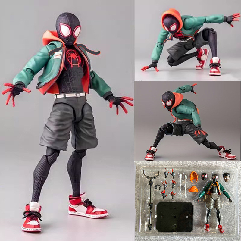 Boneca móvel com articulação de aranha verde, boneca de ação, presente de aniversário
