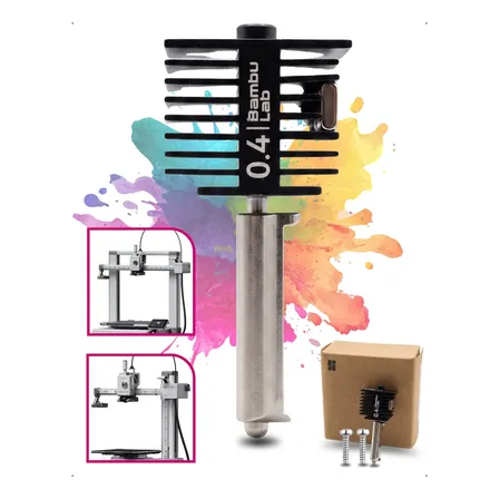 Hotend Original Bambu Lab A1/a1 Mini - Aço Endurecido 0,4mm