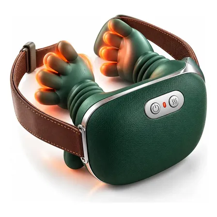 Massageador Pescoço Ombro Recarregável Maozinha Eletrico Vlx 127/220v Verde