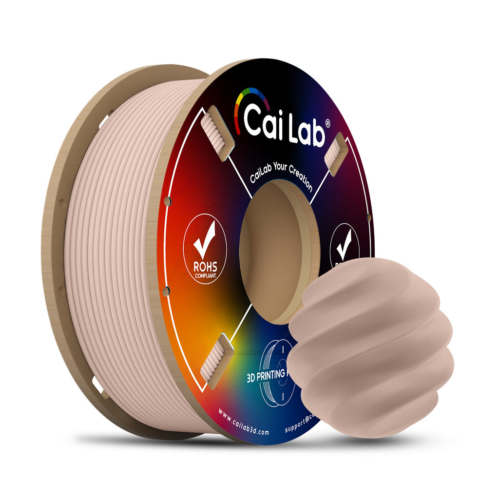 PLA 1.75mm Filamento3D Fosco Cor Sólida 200g Sem Entupir Compatível Todas Impressoras