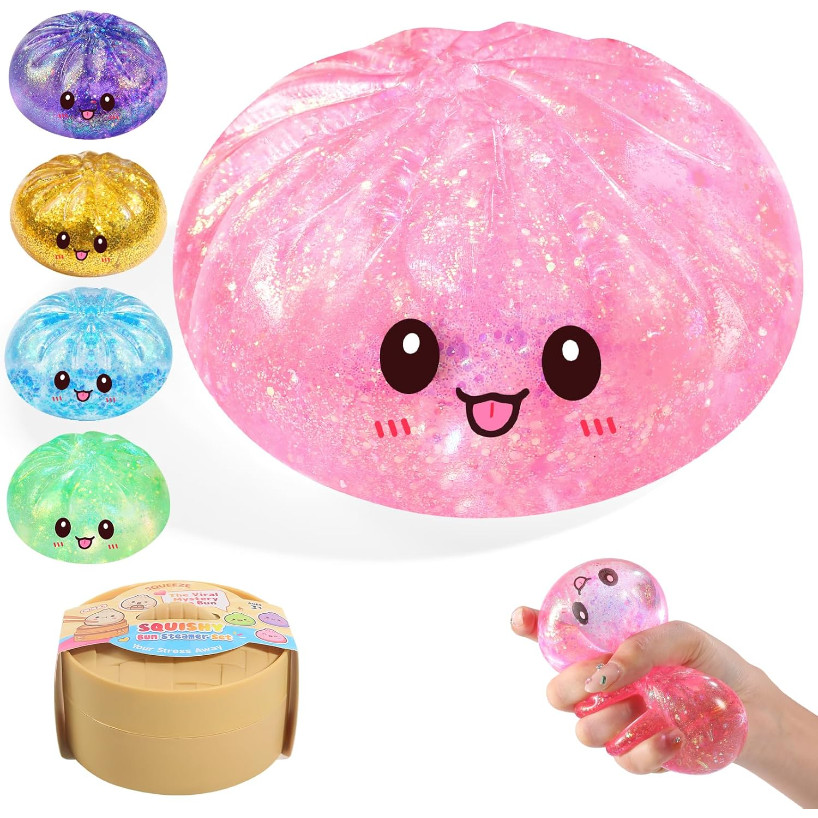 5.5cm Simulado Dim Sum Kit Mole Múltiplas Opções De Cores Textura De Maltose Com Caixa De Vapor Ornamento De Recuperação