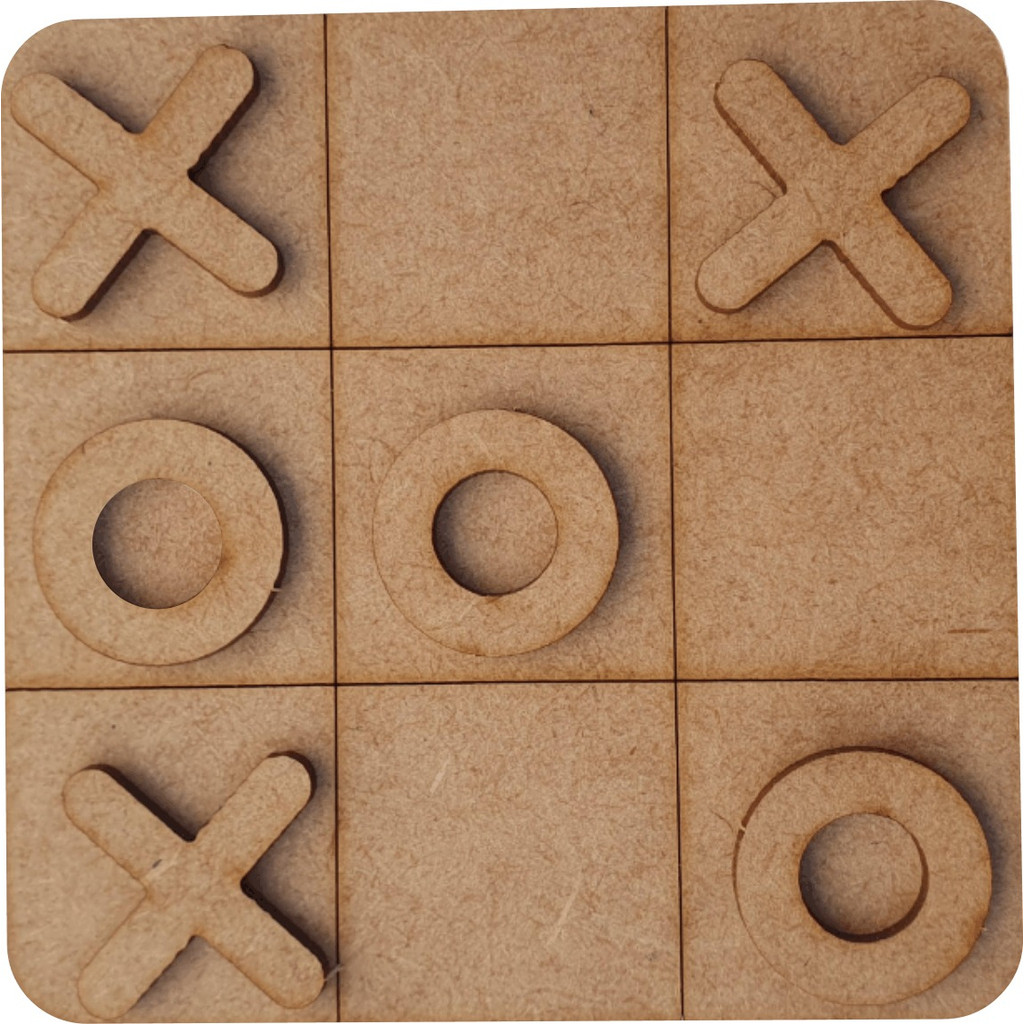 10 Jogos Da Velha Mdf 10cm Brinquedo Presente Lembrança Kit