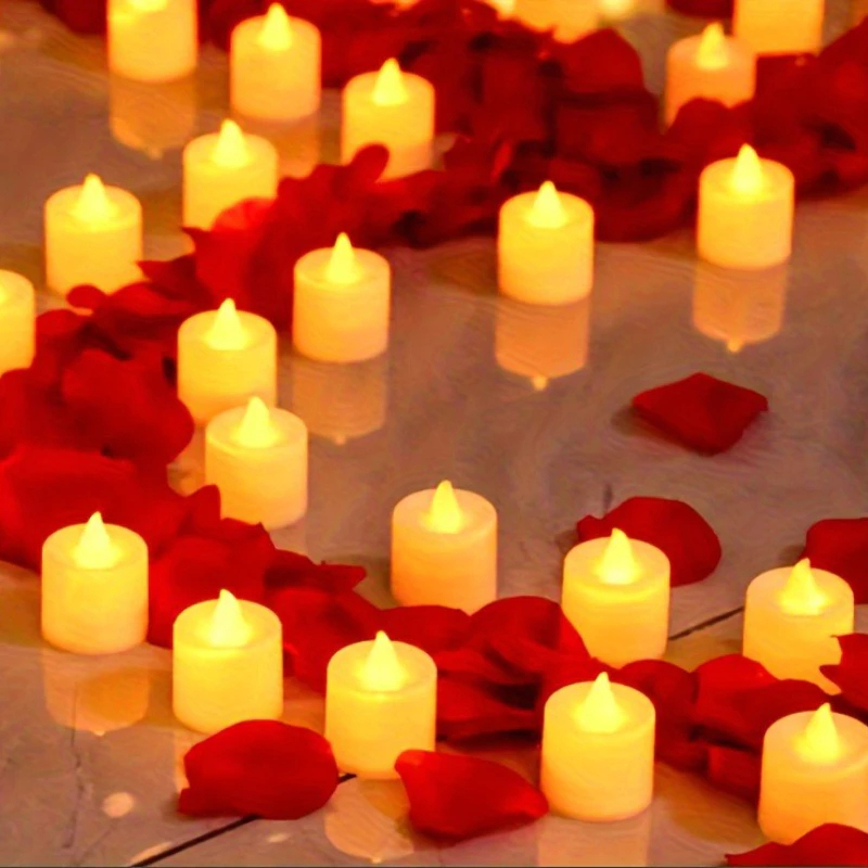 Kit Velas Eletrônicas Led Lindas Decorativas, Festa, Casamento, Decoração Romântica Já Acompanha Pilhas Resistentes
