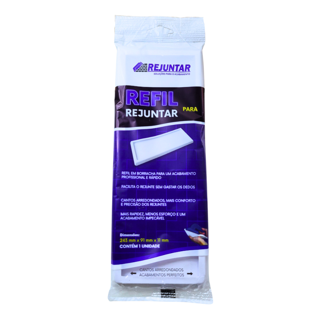 Refil para Espátula REJUNTAR – Borracha de Alta Qualidade p/ Rejunte