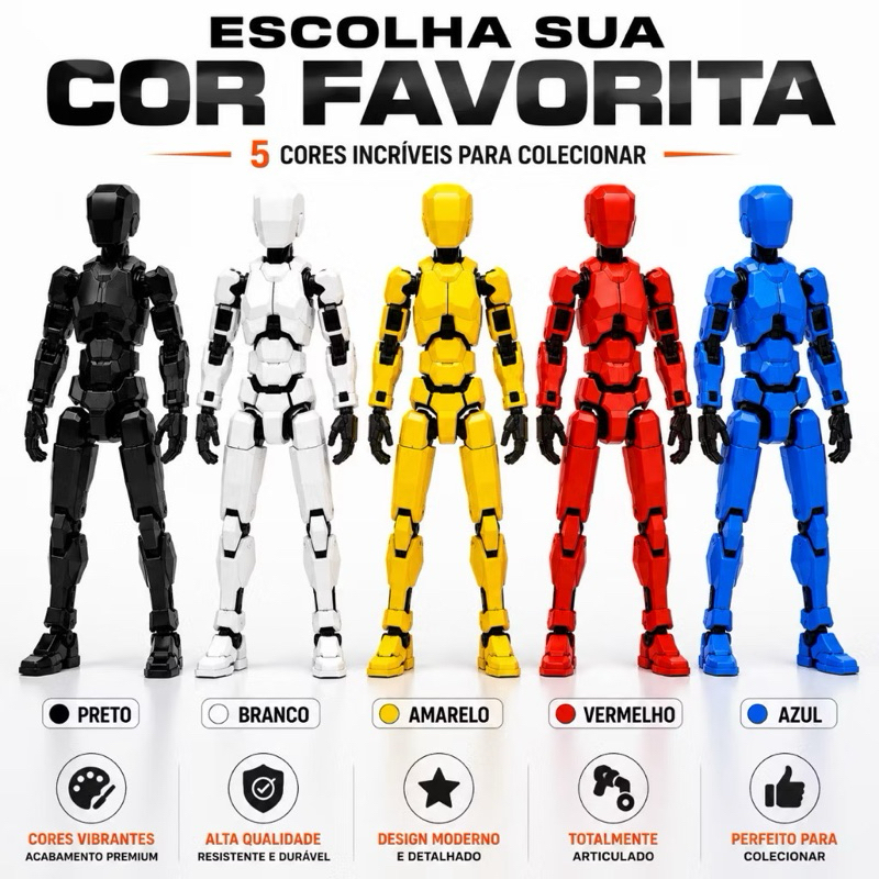 Boneco Dummy 13 Articulado 3D Presente Criativo Crianças Artistas Anatomia Stop Brinquedo Decoração