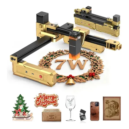 Máquina de Corte e Gravação a Laser Portátil ARTILUME T1 de 7W com Área de 20x15cm