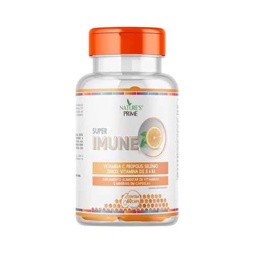 Super Imune Nature's Prime Vitamina C D Zinco Selênio 60 Cápsulas