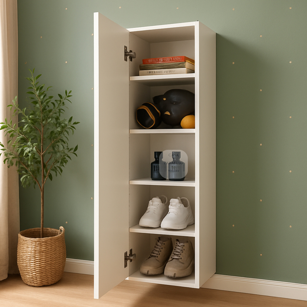 Closet Nicho Suspenso De Parede Com Porta - 99