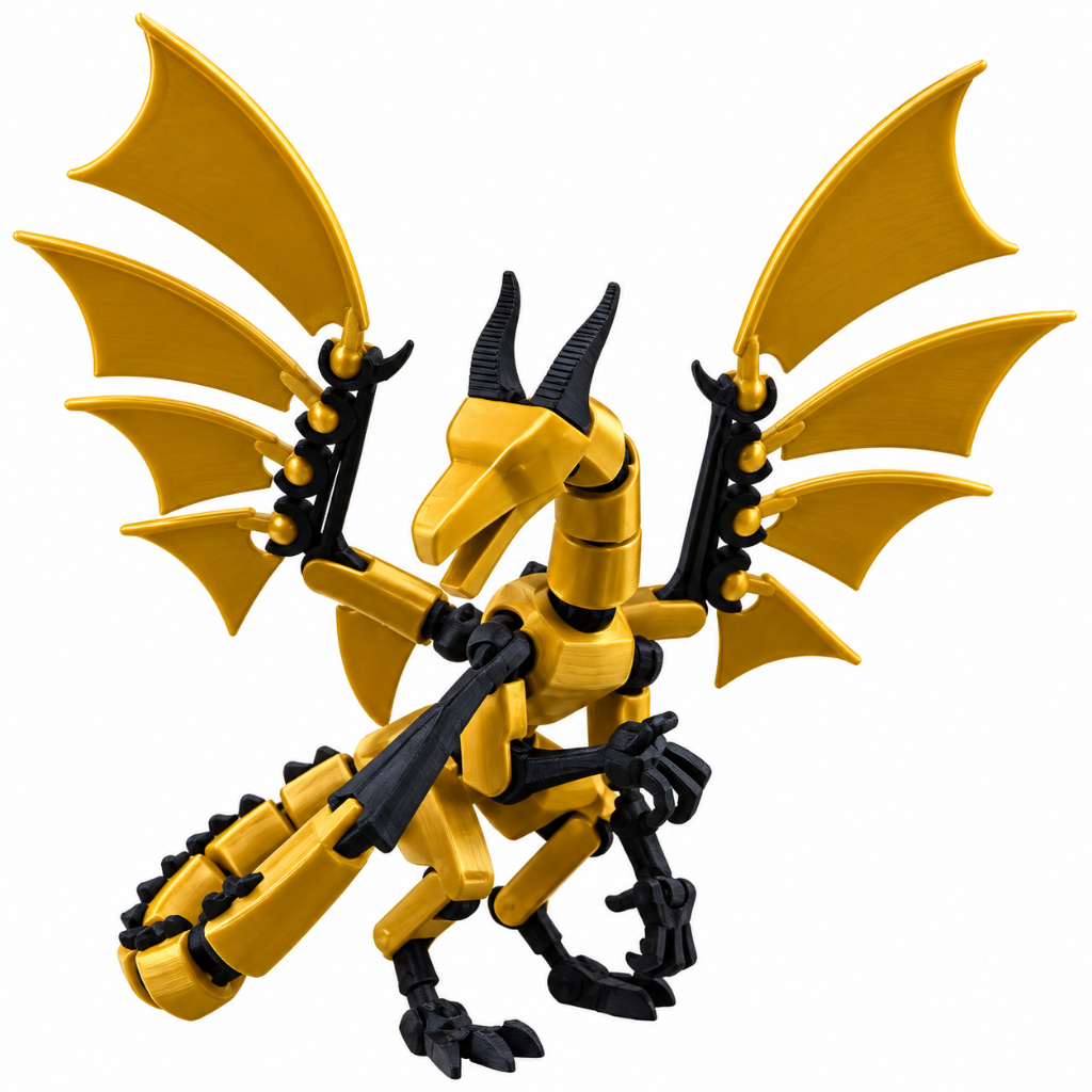 Boneco Dragon Articulado Kit 3D Presente Criativo Crianças Artistas Anatomia Brinquedo Decoração