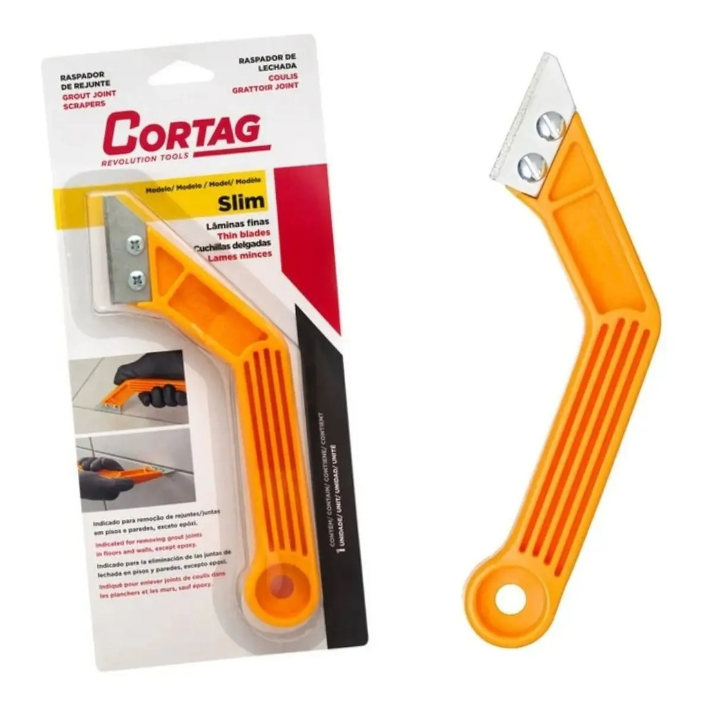 Raspador de Rejunte Slim CORTAG Reformas e Acabamentos