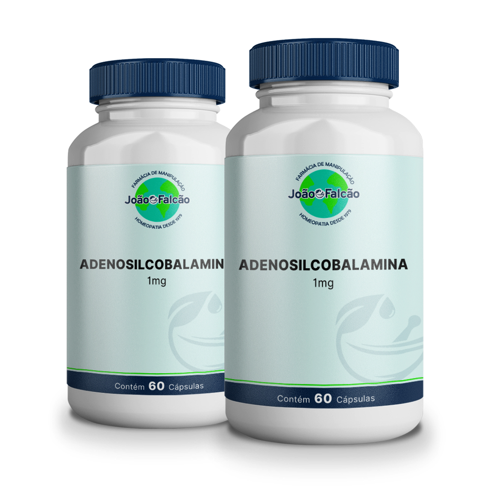 Kit Adenosilcobalamina (Vitamina B12) 1Mg - 60 Cápsulas de Tapioca Sublingual