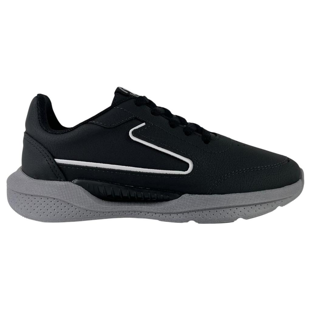 Tênis Molekinho Infantil Menino Casual Preto Napa Confortável Leve Original Escolar