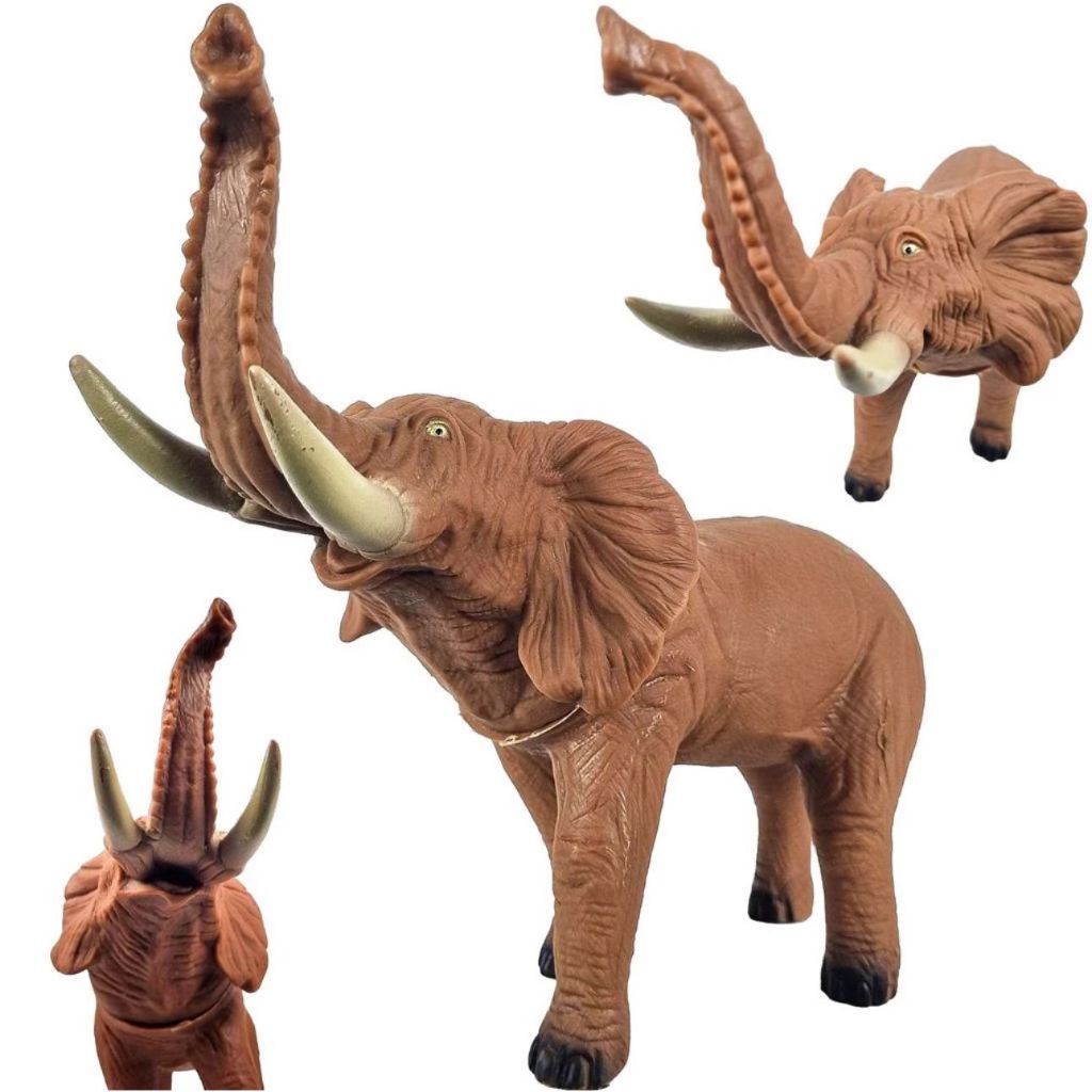 Elefante Grande 26cm Em Vinil Macio - Beetoys Brinquedos