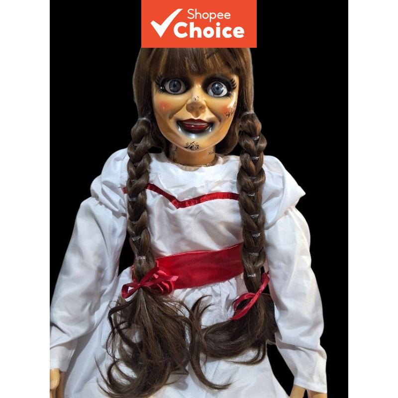 Boneca Annabelle da franquia The Conjuring – Figura Colecionável Assustadora – Decoração Macabra para Fãs de Terror –