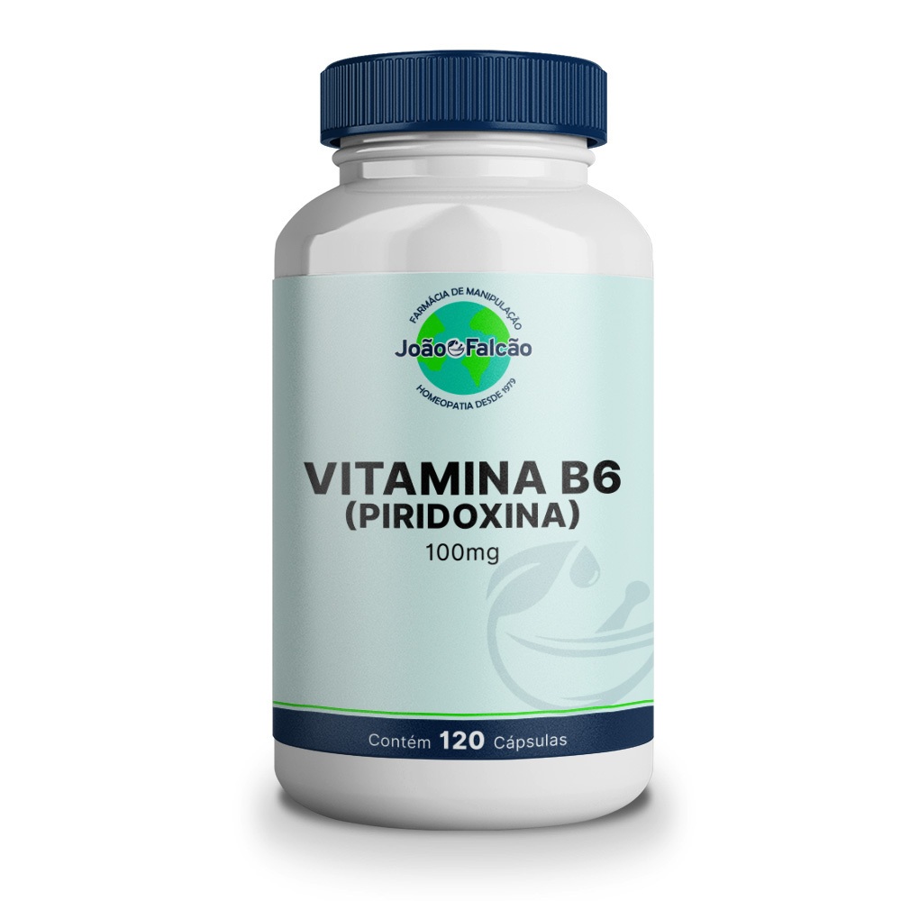 Vitamina B6 100Mg - 120 Cápsulas