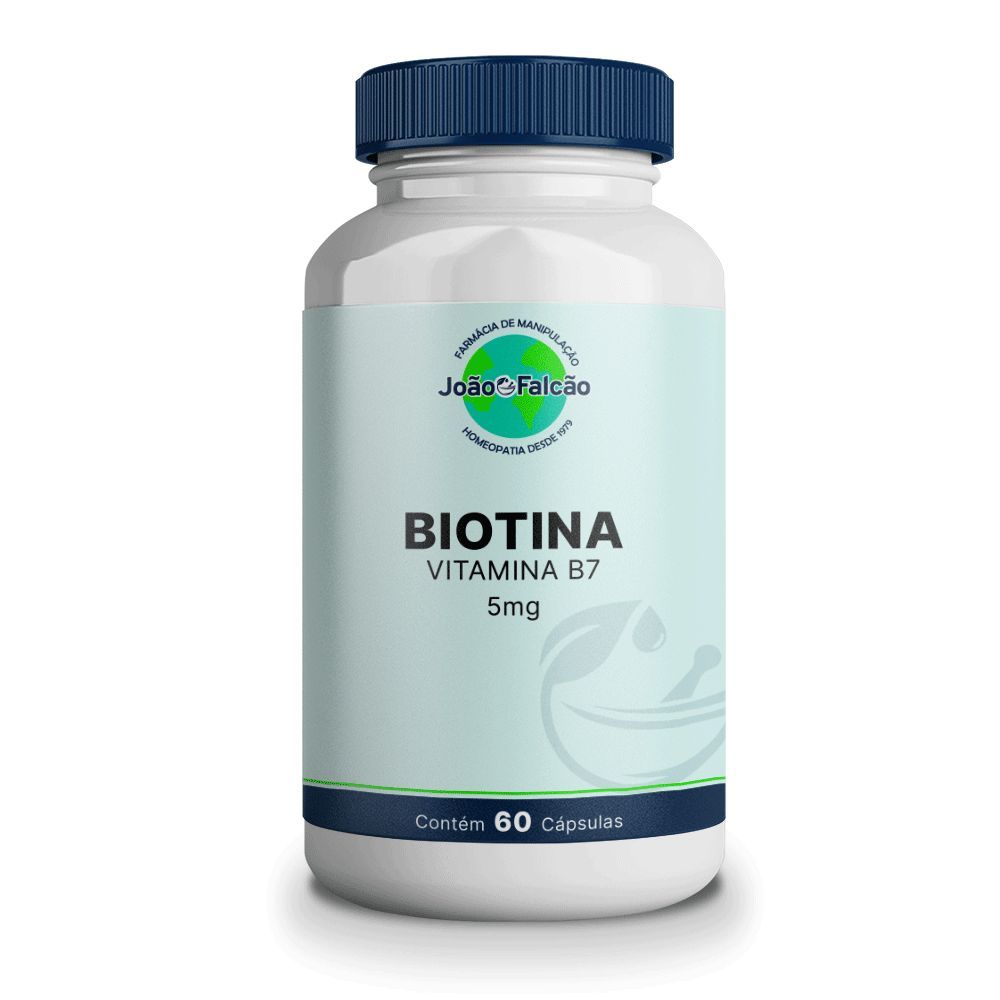 Vitamina B7 (Biotina) 5Mg - 60 Cápsulas