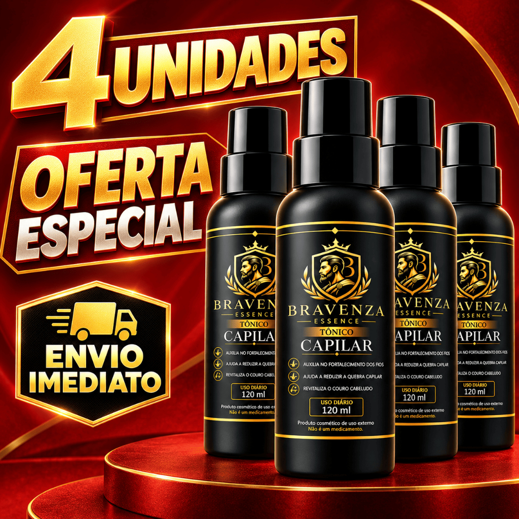 KIit 4X Tônico Capilar pro Barber Cavanhaque Barba Bigode Cabelo 120ml Envio Imediato