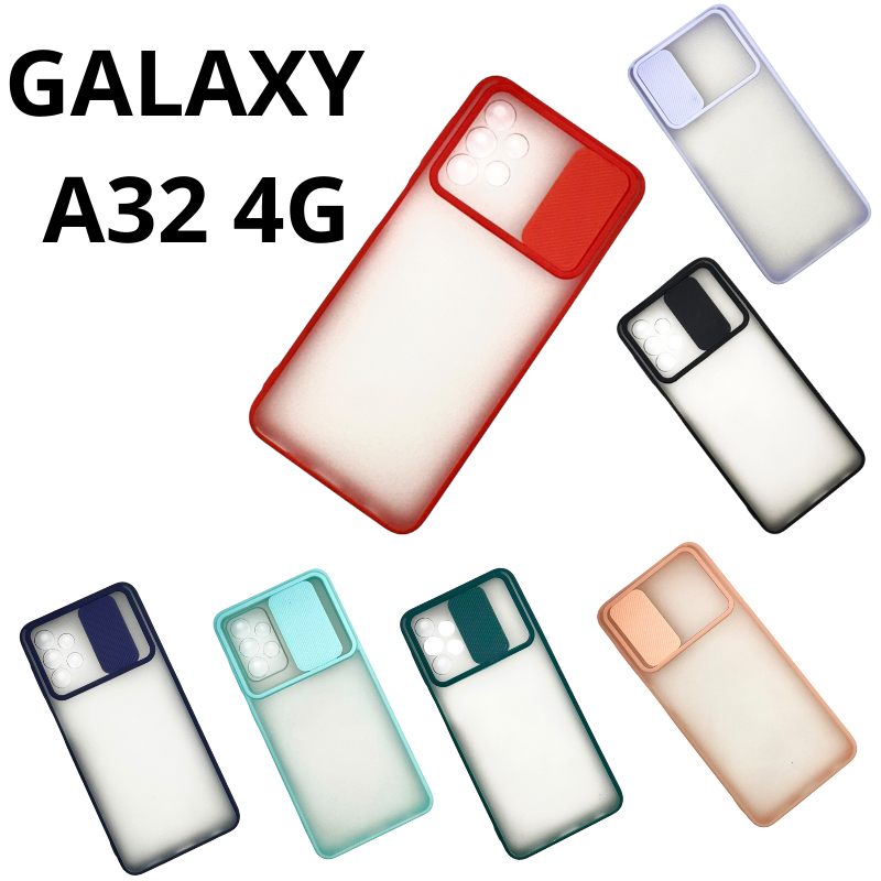 Capa Protetora CPGA324G para Celular A32 4G com proteção para câmera em silicone Colorida Cores Transparência