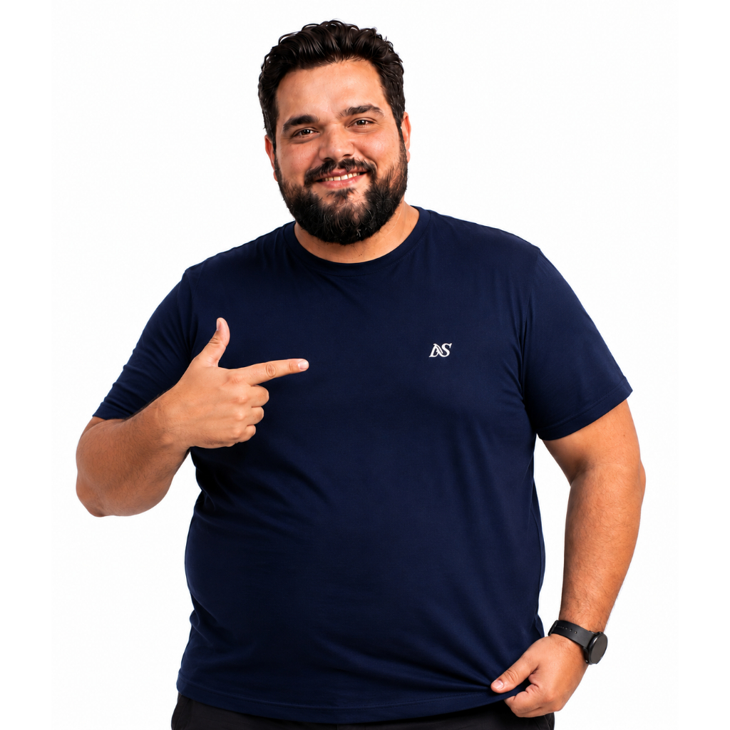 Camisa Plus Size Logo Minimalista Dry fit Veste Do G1 Ao G4 Esporte Corrida E Lazer