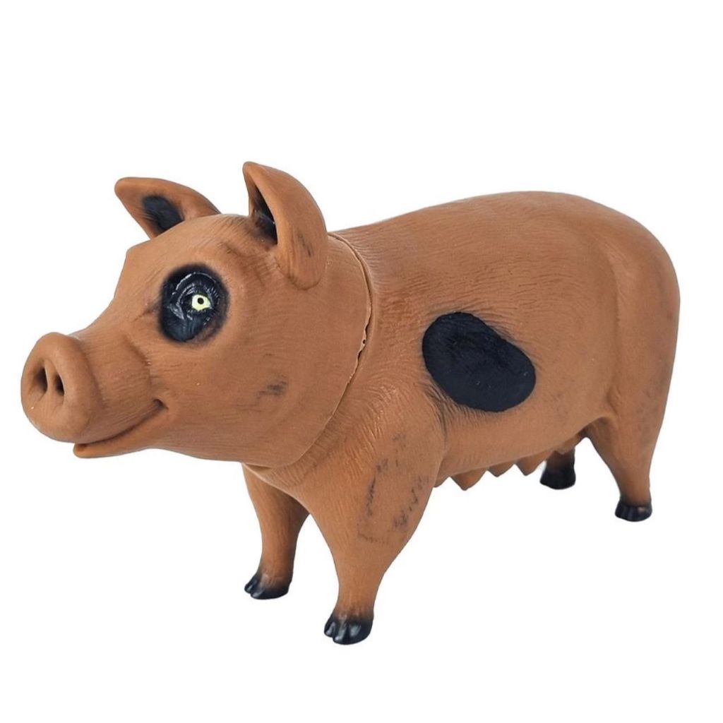 Porquinha Brinquedo Animais Da Fazenda Porco Grande 30cm Em Vinil Macio Fazendinha - Beetoys