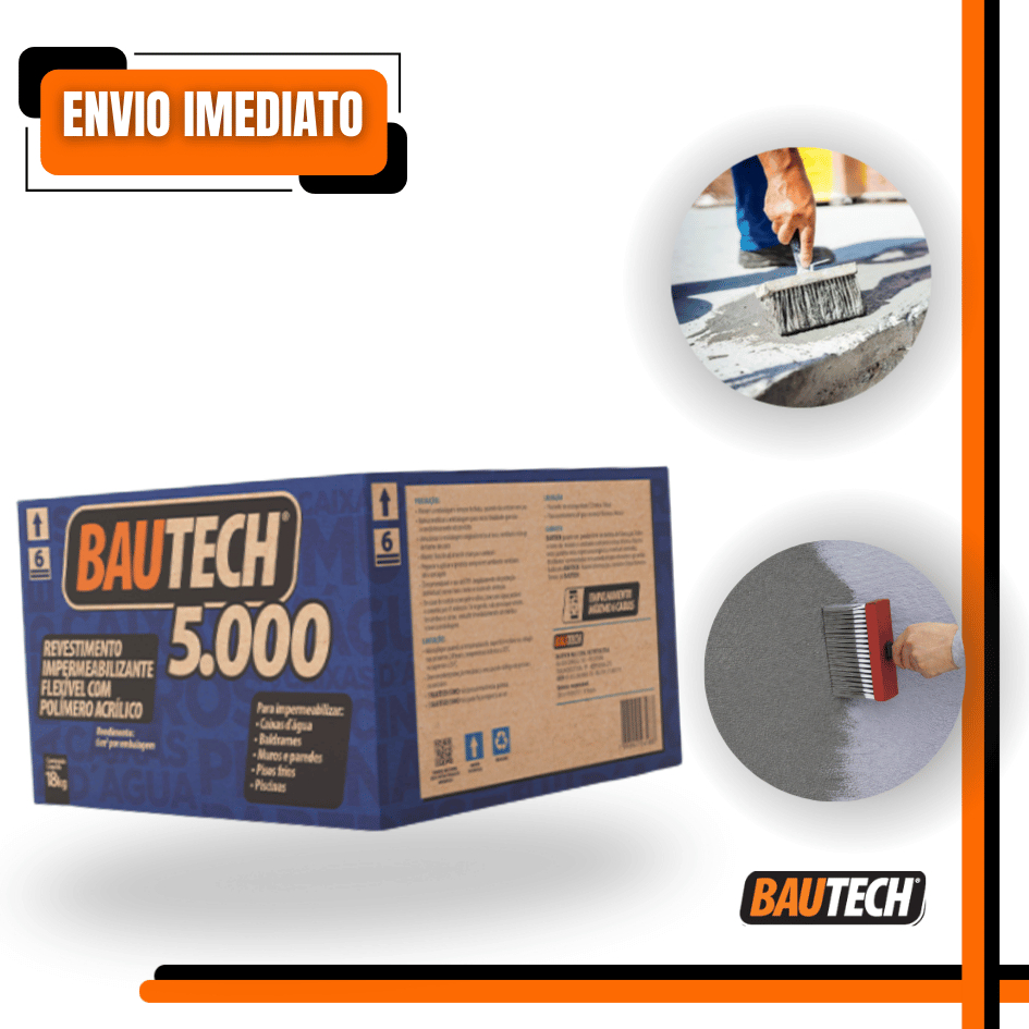 BAUTECH 5000 Argamassa Impermeabilizante Bicomponente Flexível Alta Performance