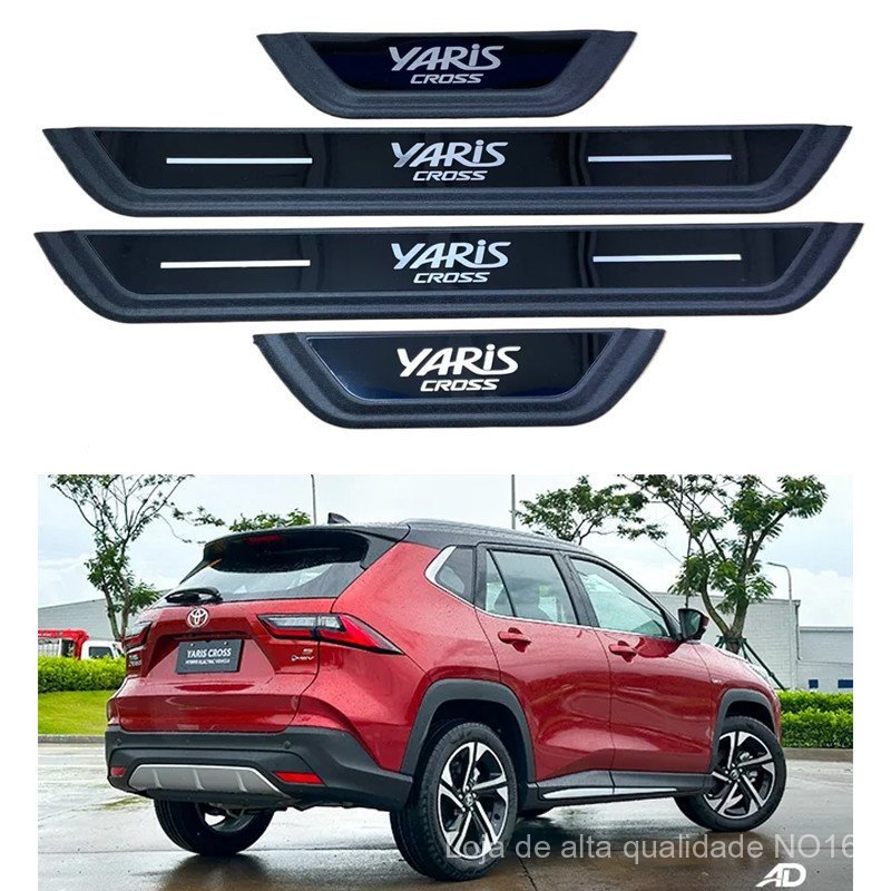 Para Toyota Yaris Cross 2026, Protetores de Soleira de Porta, Acessórios Automotivos, Placas Antirriscos VZEB