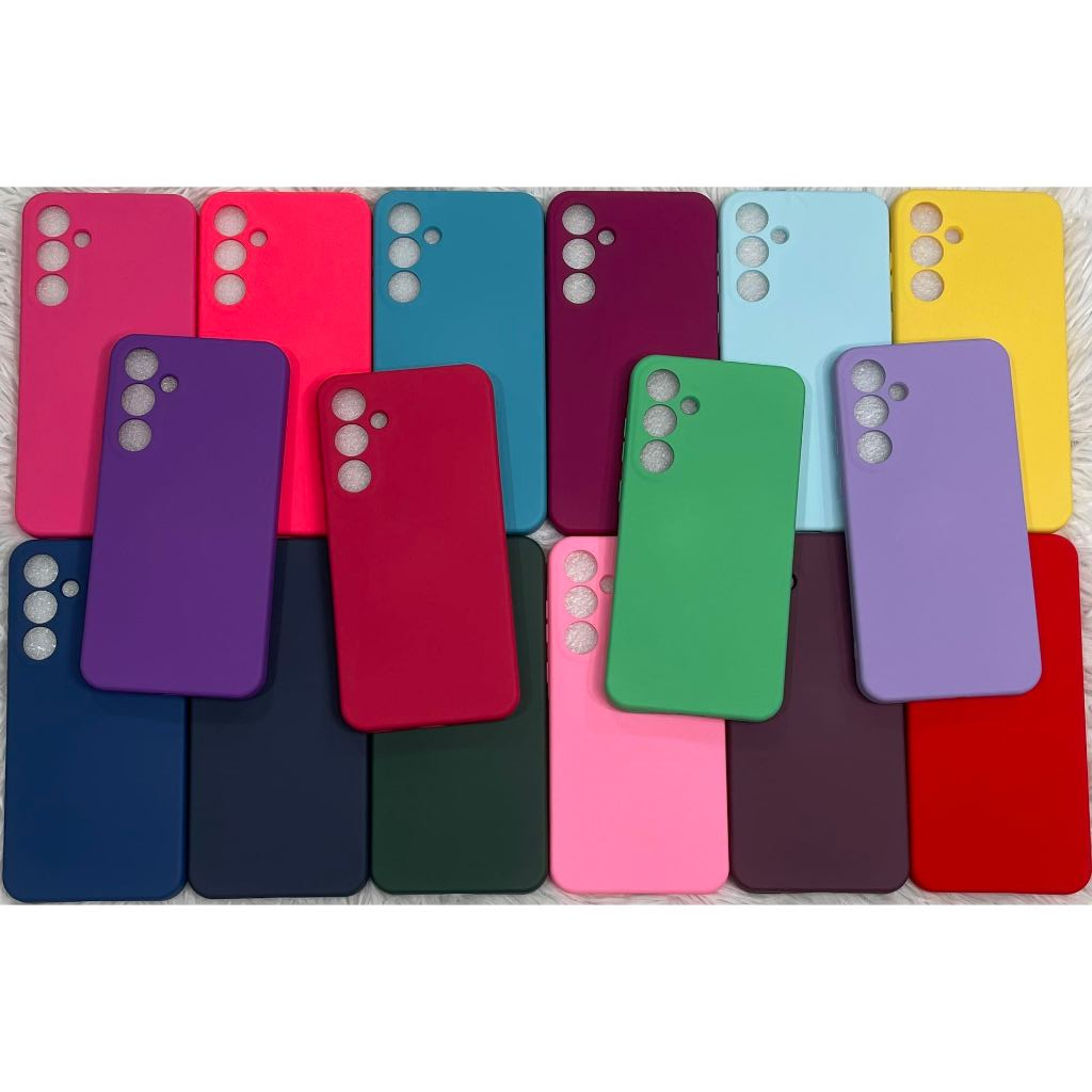 Kit 3 Peças Capa Capinha Silicone Aveludado Cor Aleatória Proteção Excelente Qualidade Para Samsung S24 ULTRA S24 P