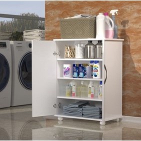 Armário Multiuso Sapateira Para Escritório Cozinha Lavanderia 2 Portas AMG Decore