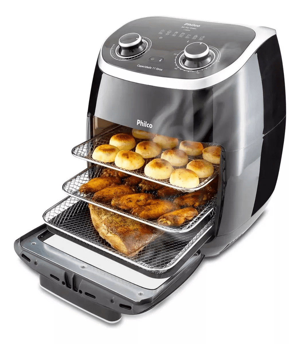 Fritadeira Air Fryer Oven 2 em 1 – 11L 1700W Philco 220v