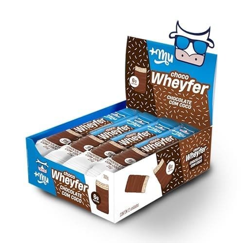 +Mu Chocowheyfer Proteico Sabor Chocolate com Coco – Display com 12 unidades – 300g