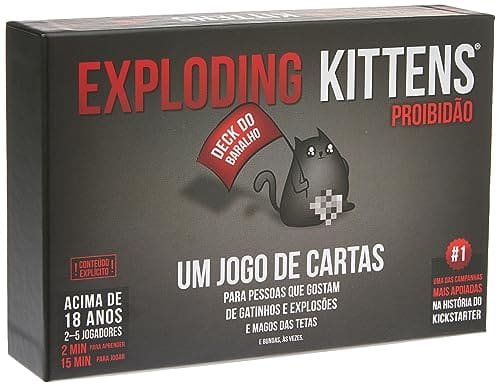 Galápagos, Exploding Kittens: Proibidão, Jogo de Cartas para Amigos, 2 – 5 jogadores, 30 minutos por partida