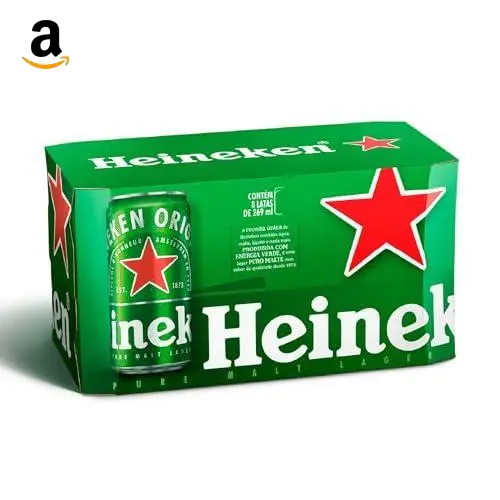 Pack Heineken Cerveja Pilsen – 8 latas 269ml