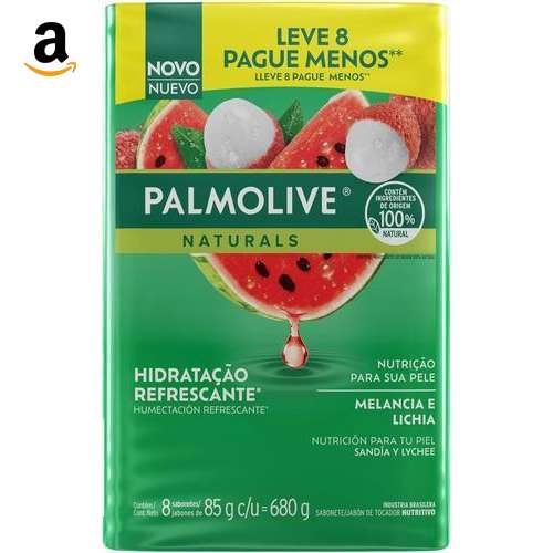 Sabonete Palmolive Melancia e Lichia 8x85g