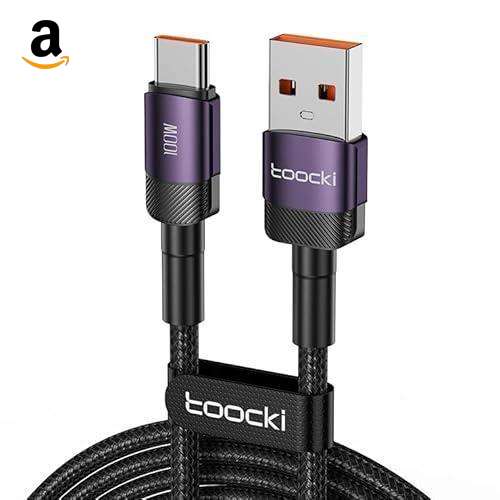 Cabo Toocki USB A para C 100W 2m Roxo