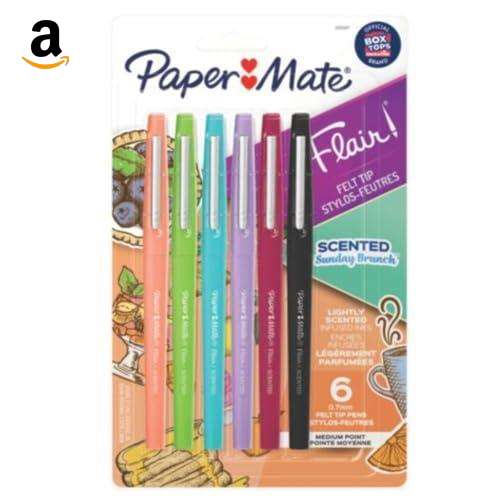 Caneta Paper Mate Flair M Scented 6 cores