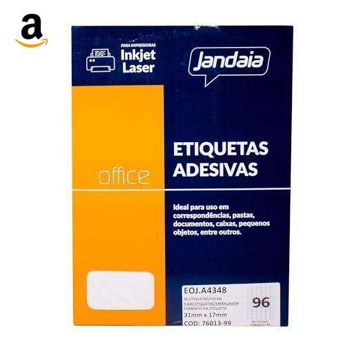 Etiqueta adesiva Jandaia 31x17mm 9600un