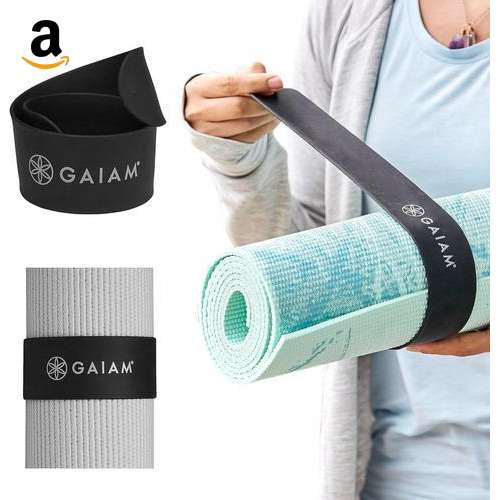 Faixa para Tapete de Yoga Gaiam Preta