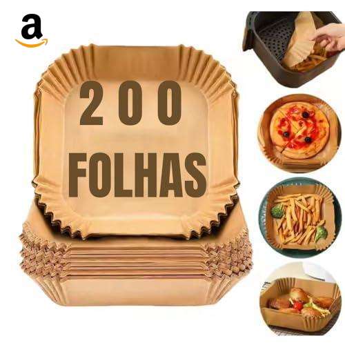 Kit 200 Formas Descartáveis para Air Fryer